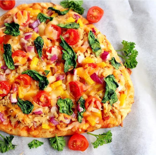 SPICY TUNA MELT NAAN PIZZA (WHOLE WHEAT) My Digital Kitchen