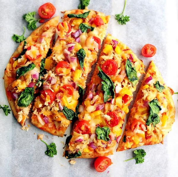 SPICY TUNA MELT NAAN PIZZA (WHOLE WHEAT) My Digital Kitchen