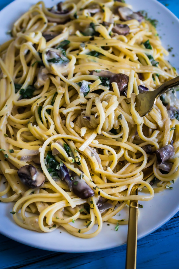 CREAMY MUSHROOM WHITE WINE LINGUINE My Digital Kitchen